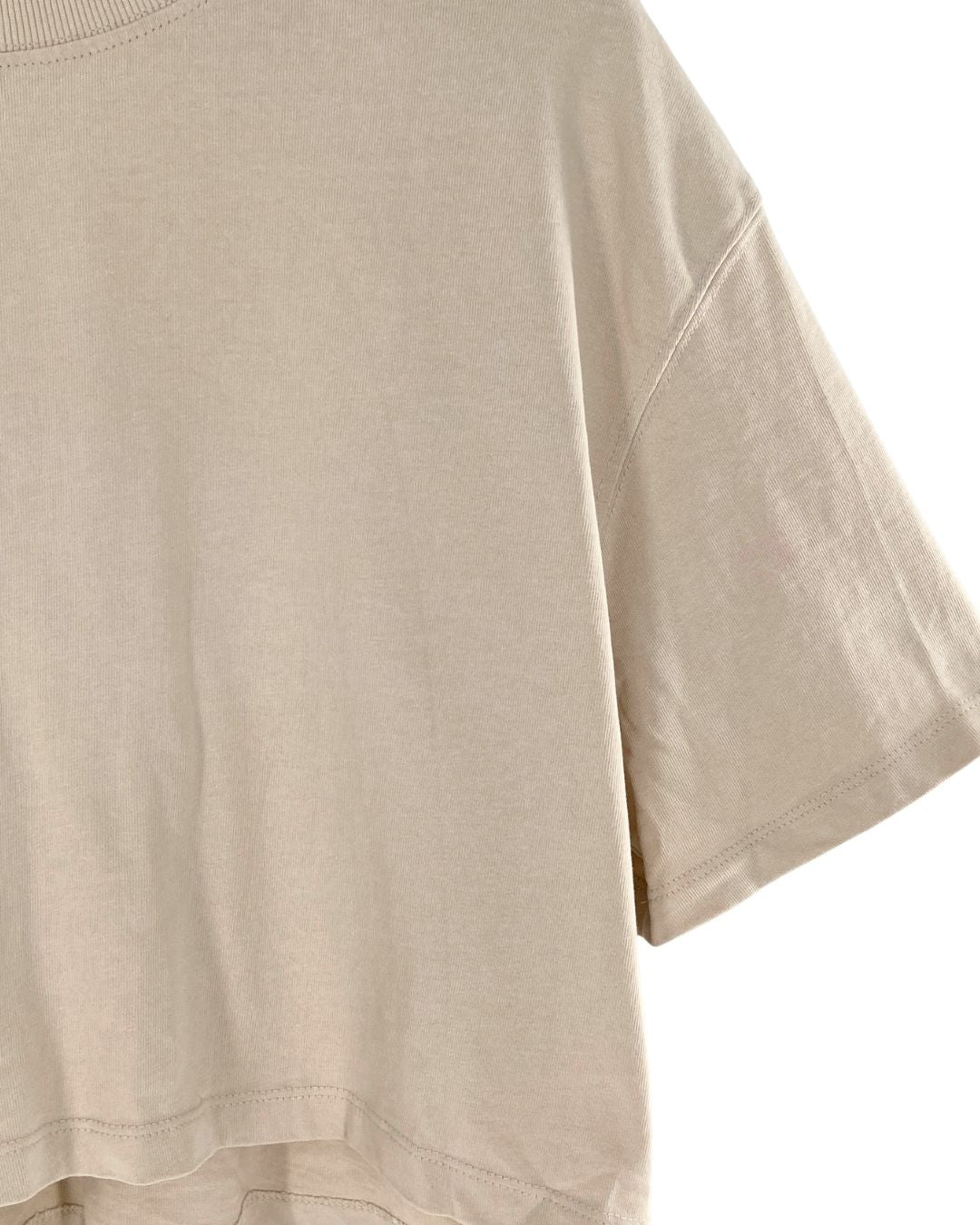 Camiseta crop manga corta