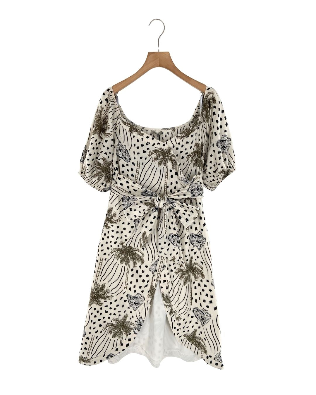 Vestido midi en algodón print