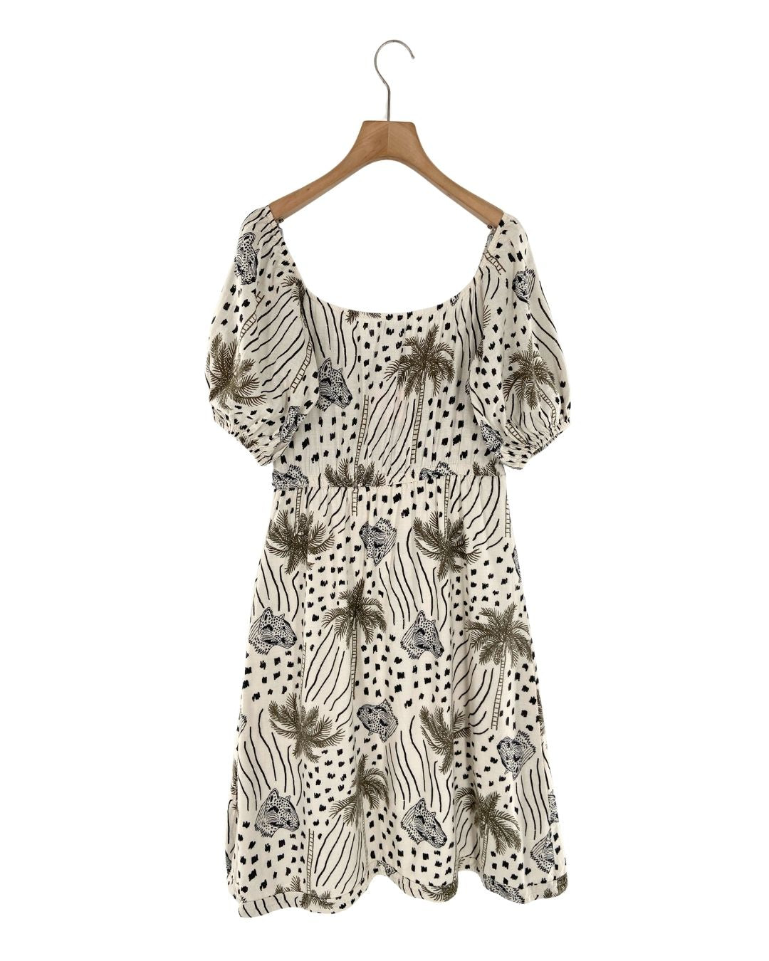 Vestido midi en algodón print
