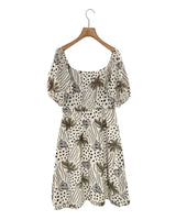 Vestido midi en algodón print