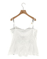 Blusa tiras ajustables anudada