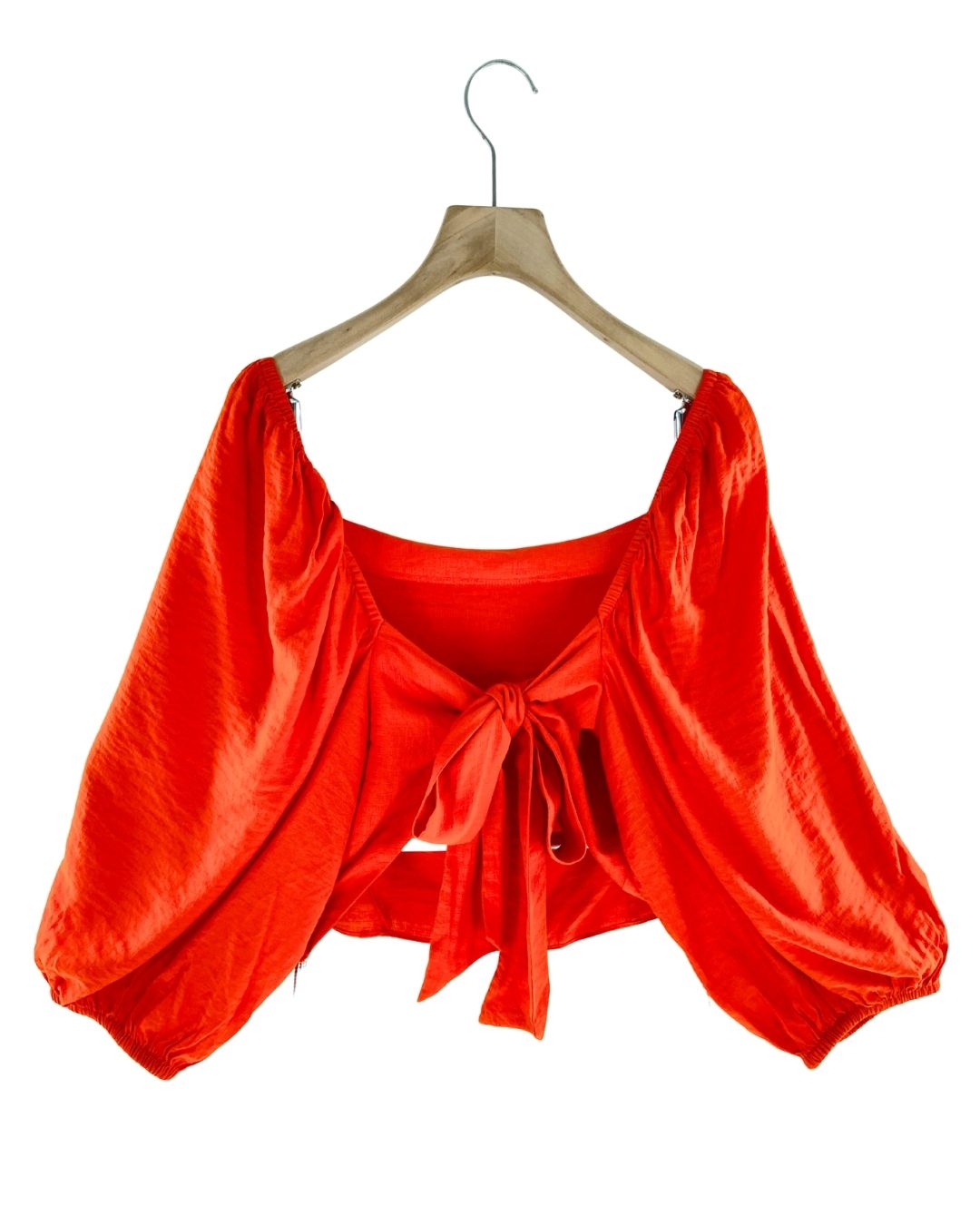 Blusa manga globo con textura