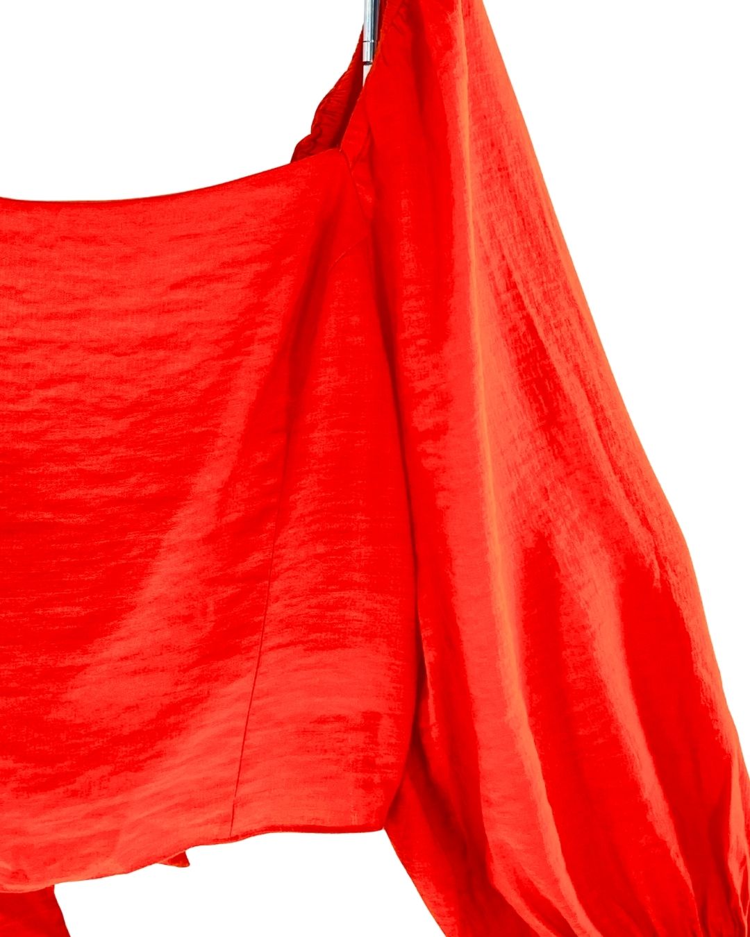 Blusa manga globo con textura