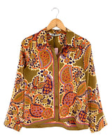 Camisa satinada print paisley