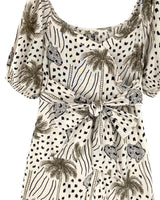 Vestido midi en algodón print