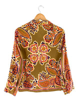 Camisa satinada print paisley