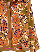 Camisa satinada print paisley
