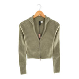 Cardigan crop tejido soft