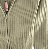 Cardigan crop tejido soft