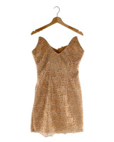 Vestido midi en blonda