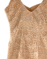 Vestido midi en blonda