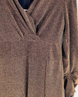 Vestido midi manga larga