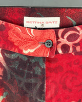 Pantalón recto print paisley