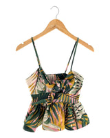 Crop top de tiras ajustables