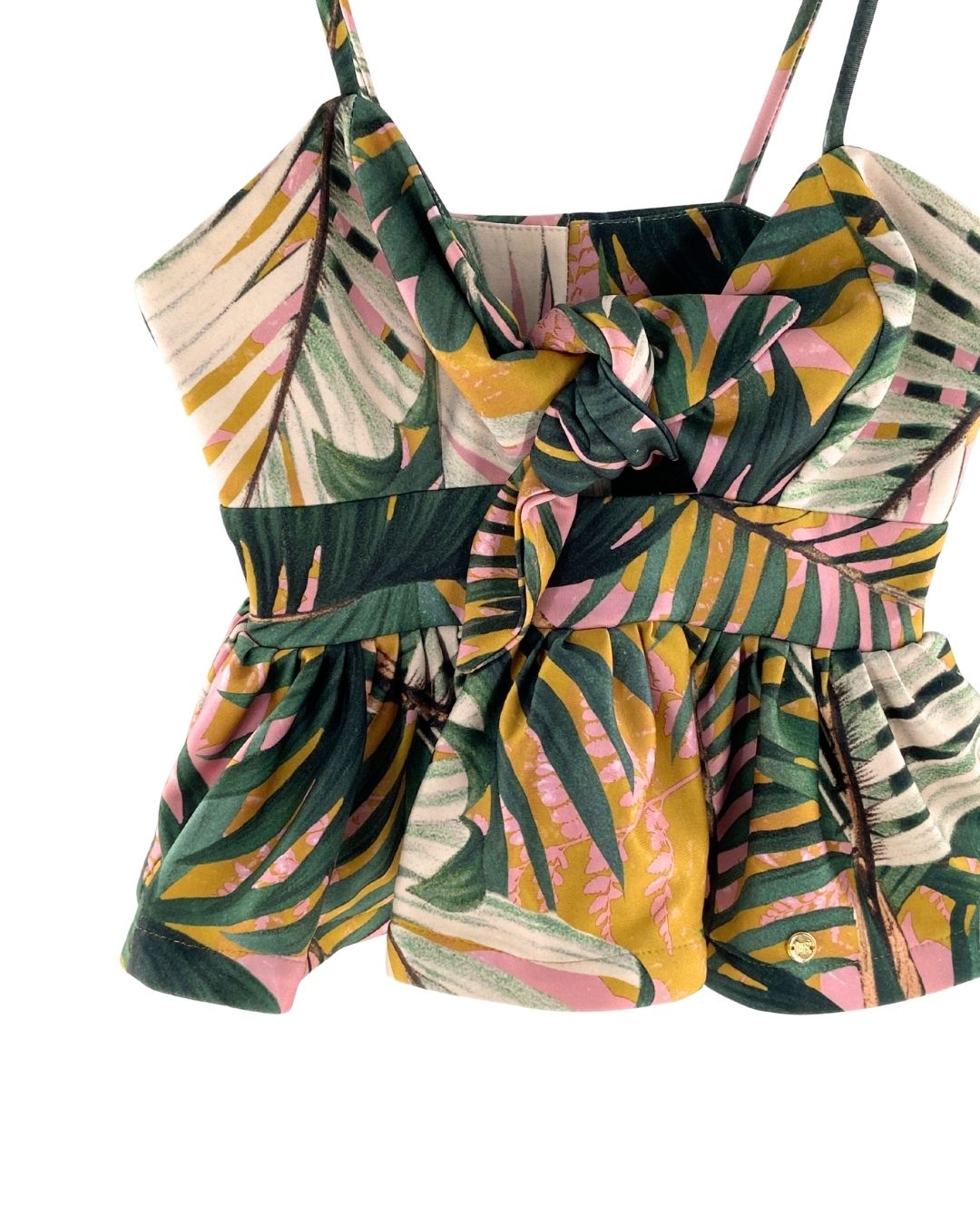 Crop top de tiras ajustables