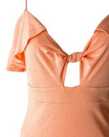 Vestido midi de tiras