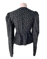 Blusa wrap print mini dots