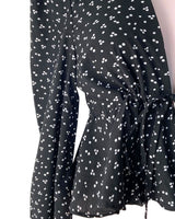 Blusa wrap print mini dots