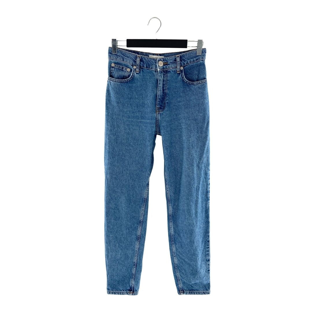 Jean mom fit wash rígido