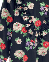 Blusa manga larga print flores