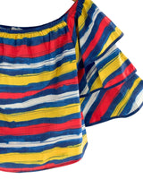 Blusa off shoulders a franjas