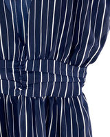 Blusa a rayas drapeada