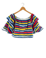 Blusa off shoulders a franjas