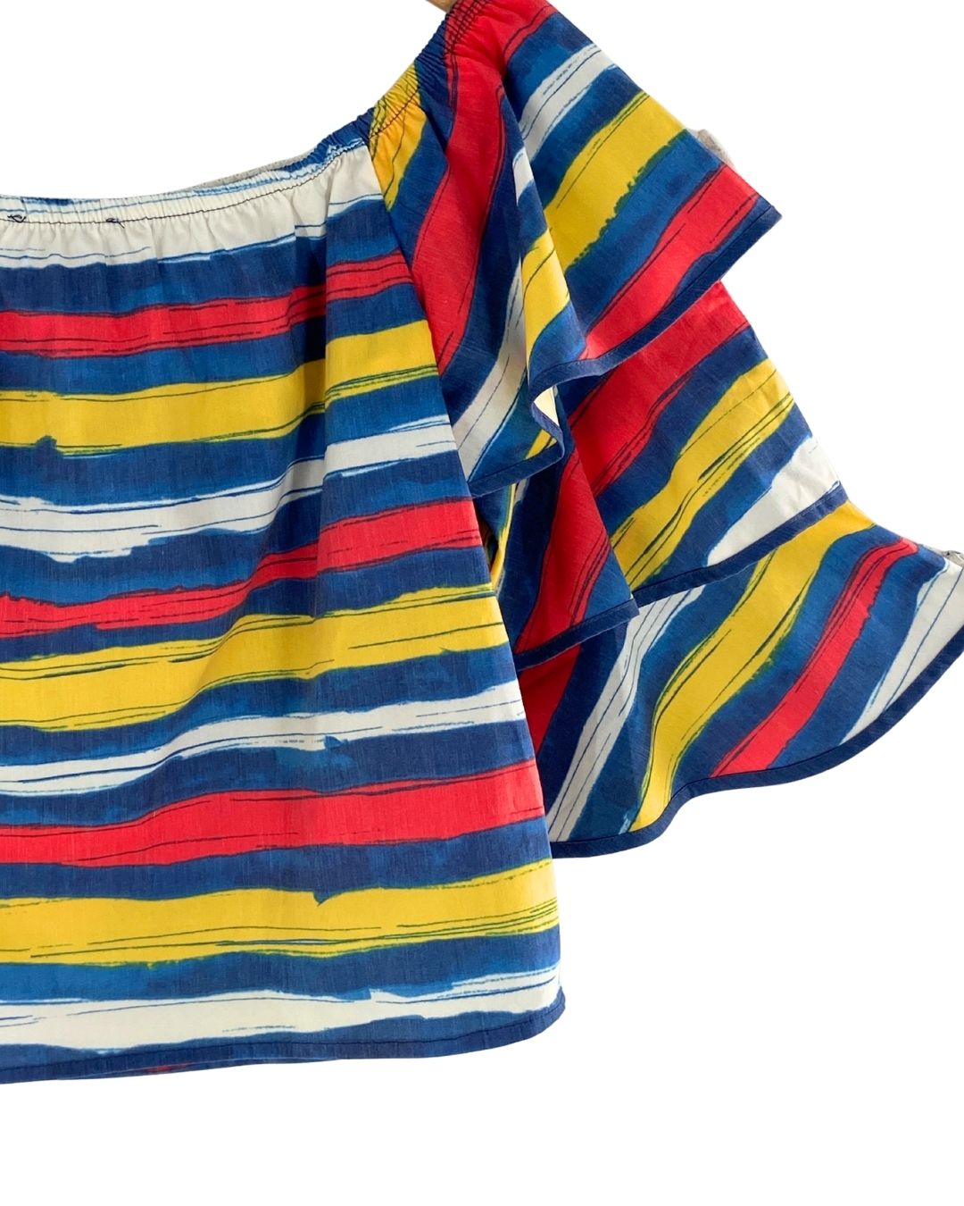 Blusa off shoulders a franjas