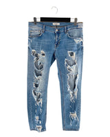 Jean stretch skinny destroyed