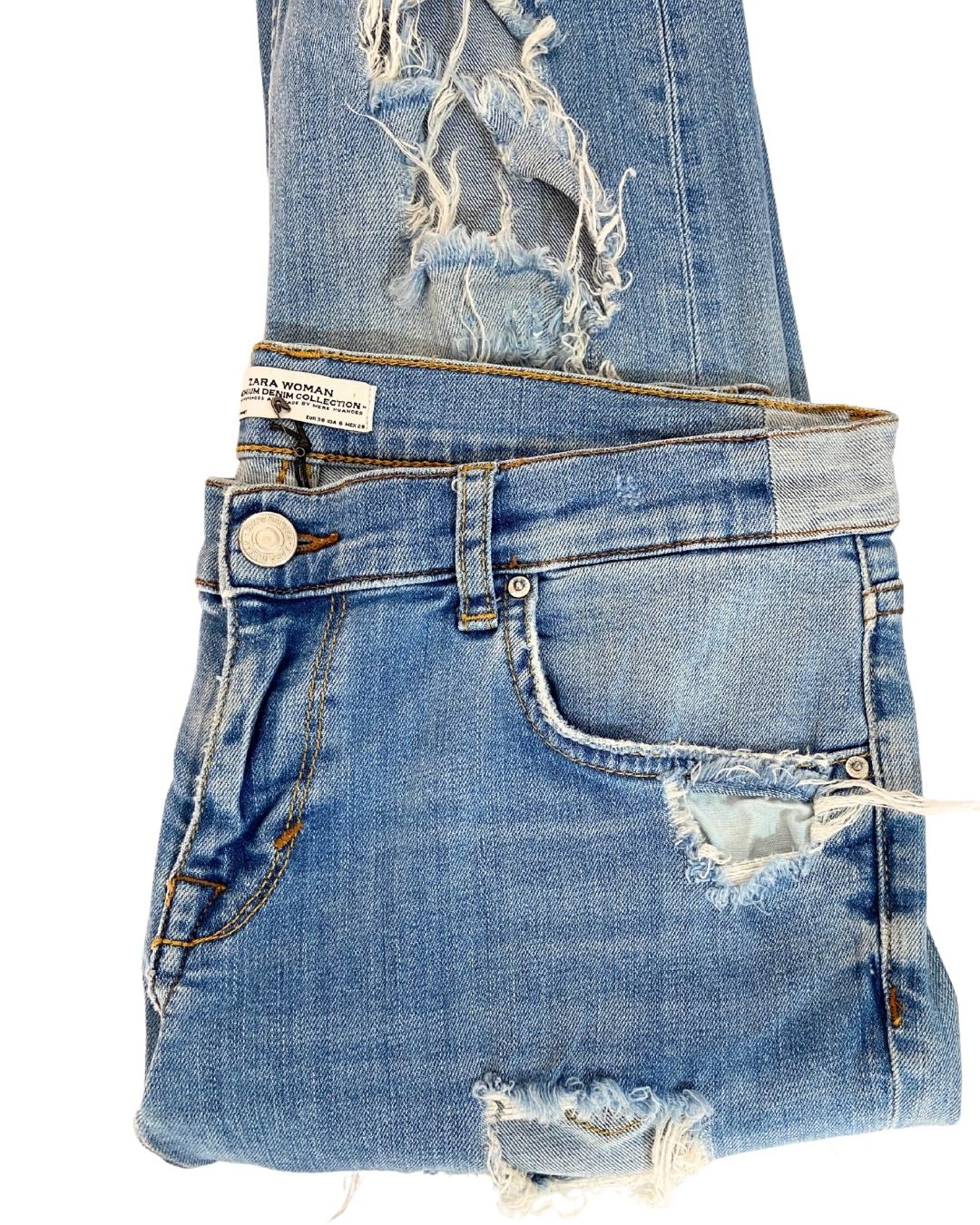 Jean stretch skinny destroyed