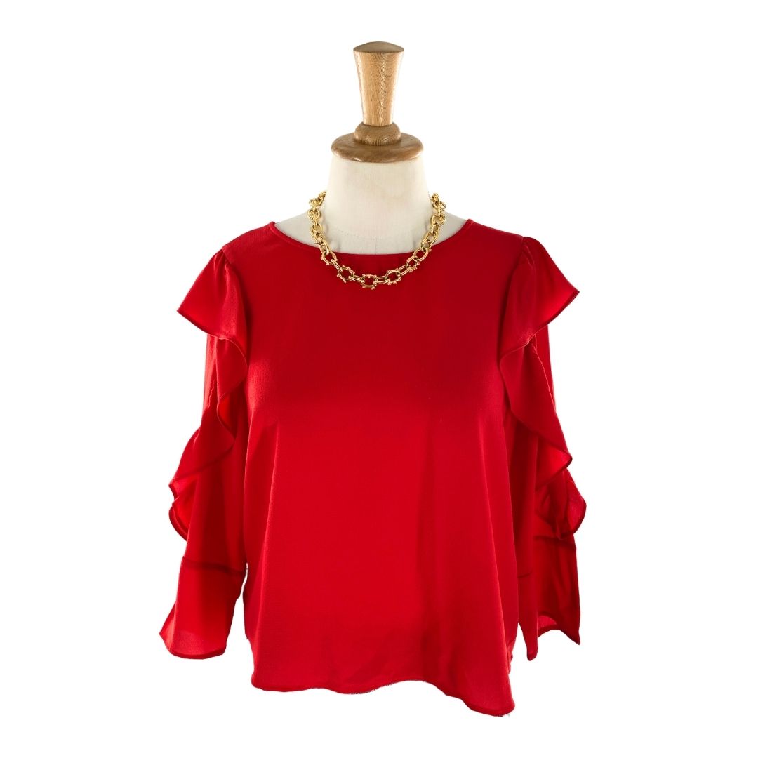 Blusa manga 3/4 abotonada