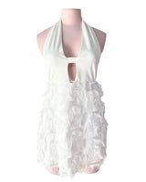 Vestido mini con flecos