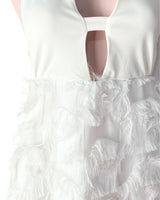 Vestido mini con flecos