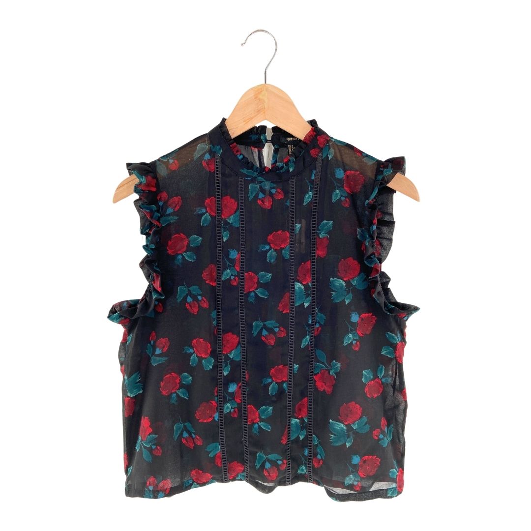 Blusa sleeveless translúcida