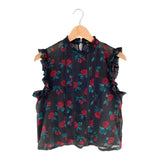 Blusa sleeveless translúcida