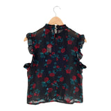 Blusa sleeveless translúcida