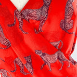 Blusa de tiras cruzada print