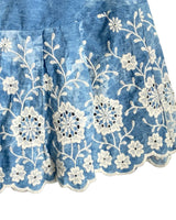 Falda mini con bordado