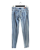 Jean skinny rigído a rayas