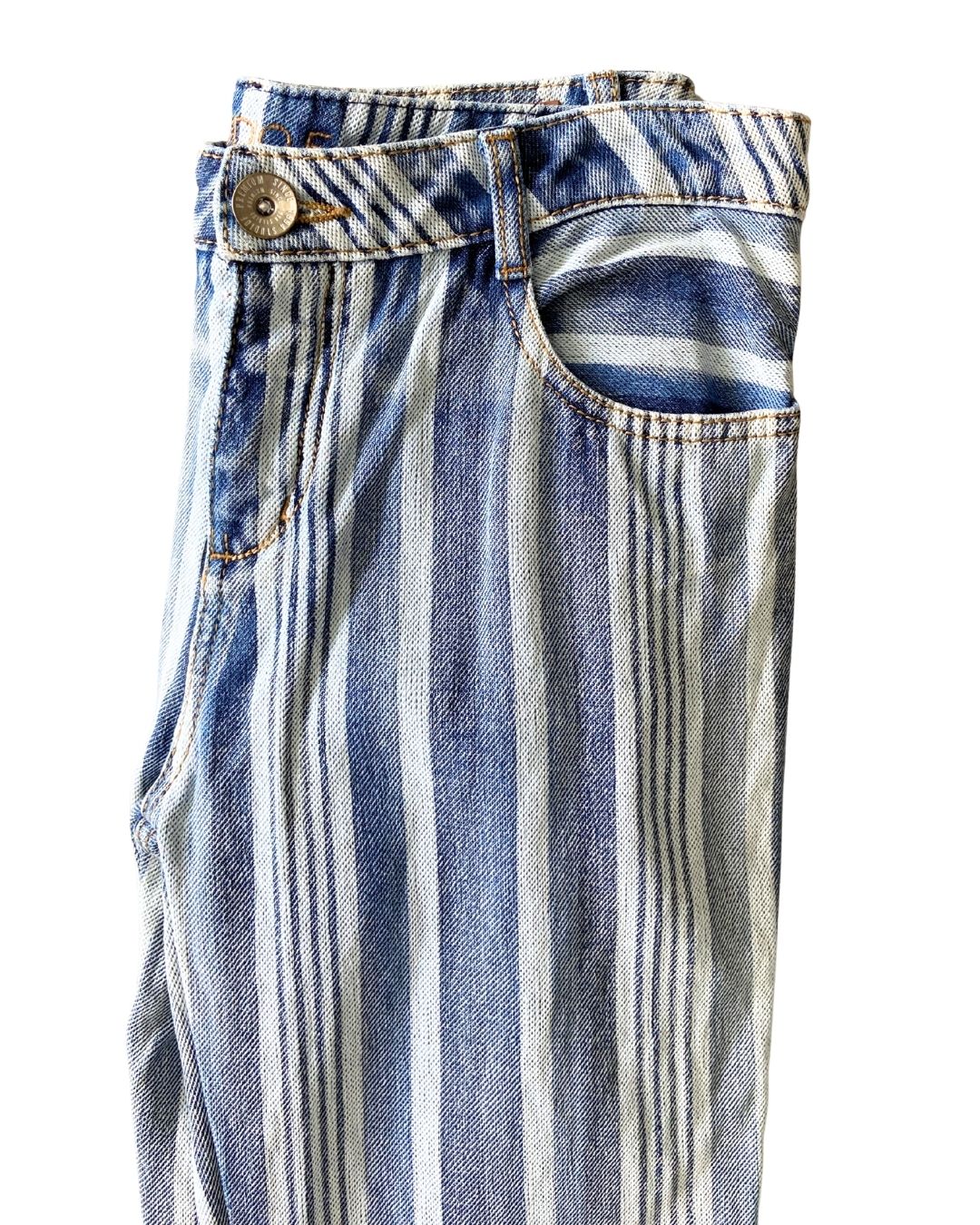 Jean skinny rigído a rayas