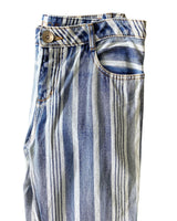 Jean skinny rigído a rayas