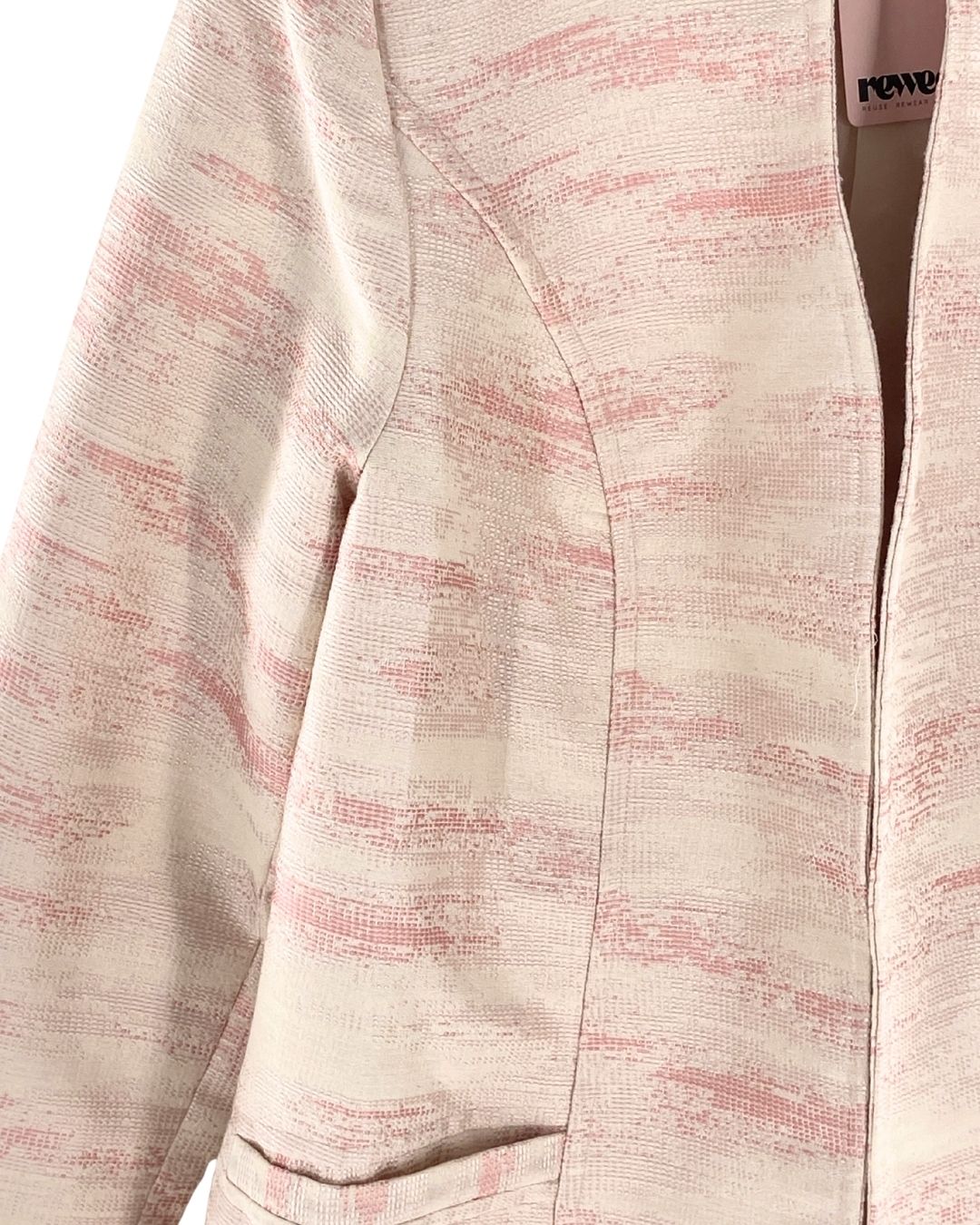 Abrigo abierto en jacquard