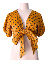 Blusa manga corta encauchada