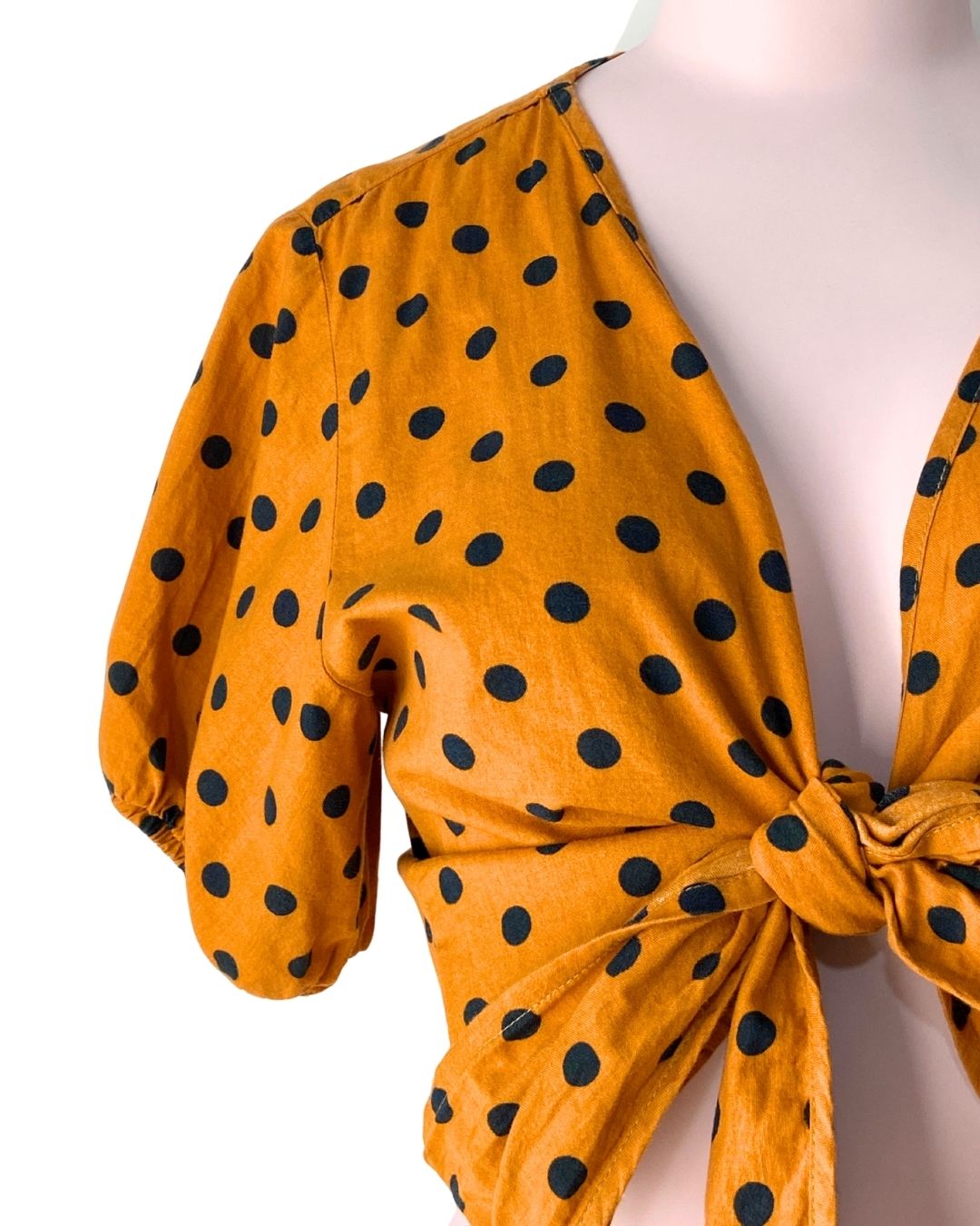 Blusa manga corta encauchada