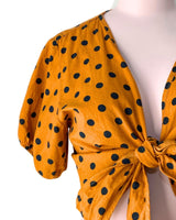 Blusa manga corta encauchada
