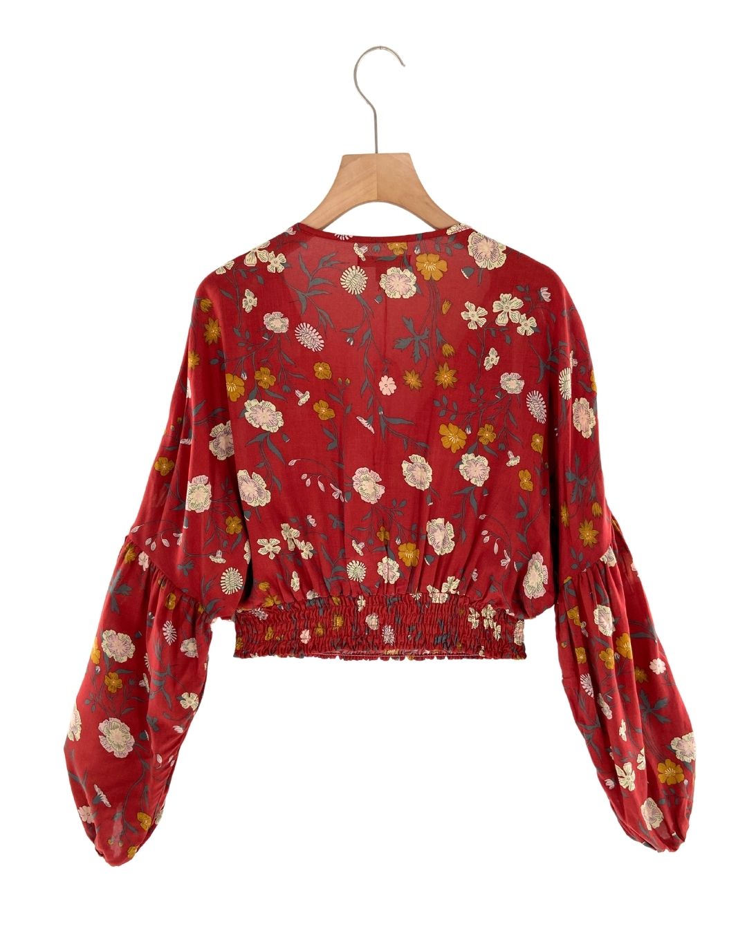 Blusa encauchada print flores