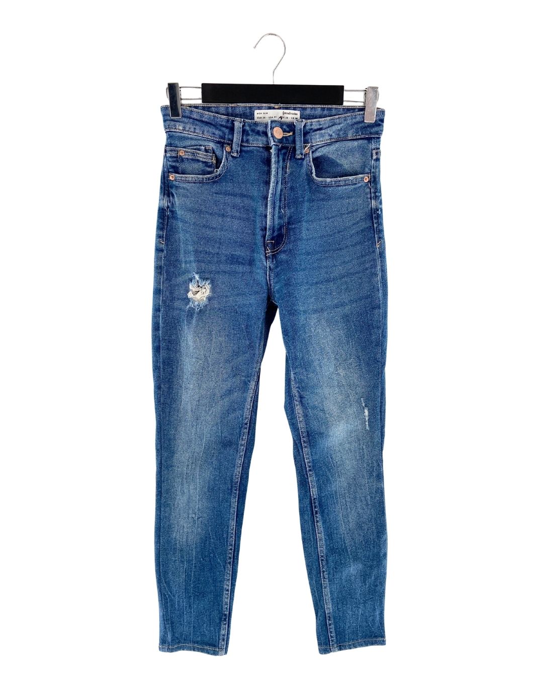 Jean mom slim stretch
