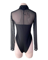 Body manga larga en mesh
