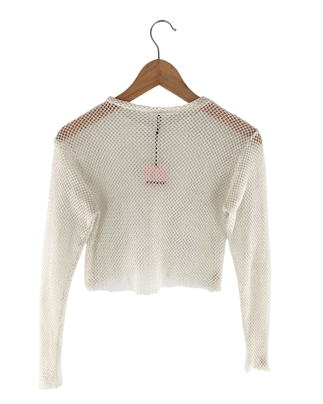 Blusa crop tejida manga larga