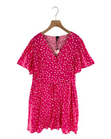 Vestido anudado en cintura